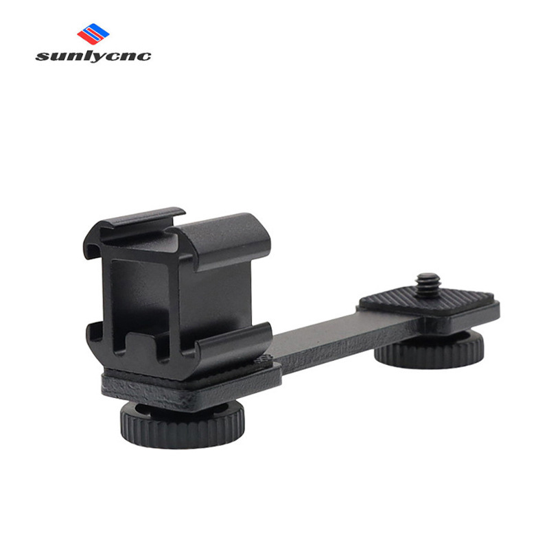 Three-head cold shoe camera expansion bracket Vlog mobile phone stabilizer hot shoe sports tripod SLR accessories Three-head cold shoe camera expansion bracket Vlog mobile phone stabilizer hot shoe sports tripod SLR accessories