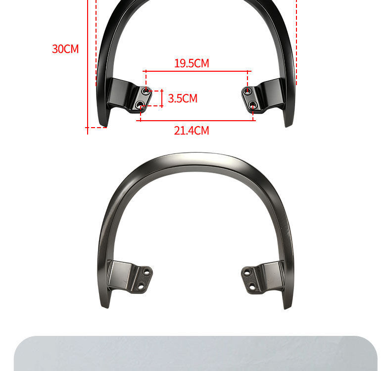 Suitable for Ninebot Q series electric scooters, thickened rear handrail for Q85C/Q80C/Q70, direct-fit rear handrail modification accessory