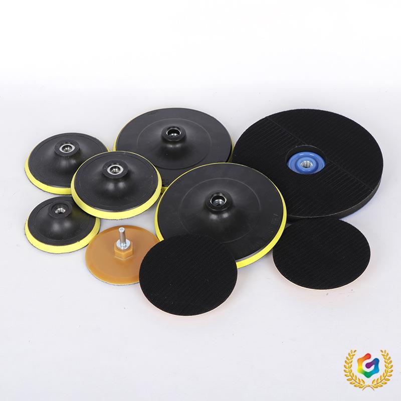 ⇝抛光盘自粘植绒砂纸盘加厚打磨抛光用粘盘吸盘角磨机配件粘盘厂