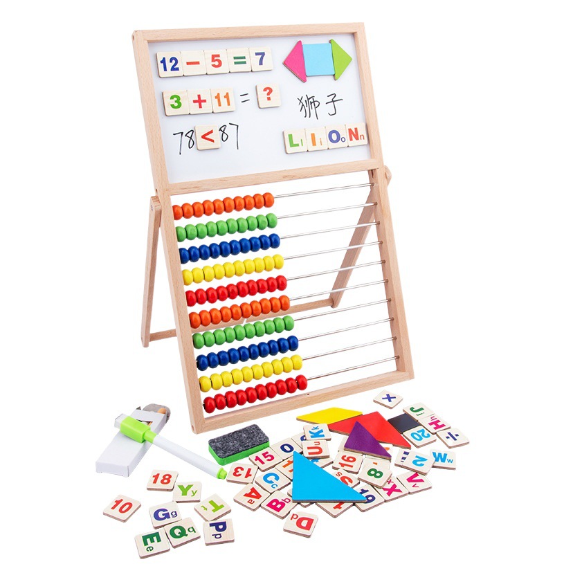 Fábrica de haya directo marco cálculo Montessori matemáticas enseñanza la edad temprana Contador Plus y resta Abacus