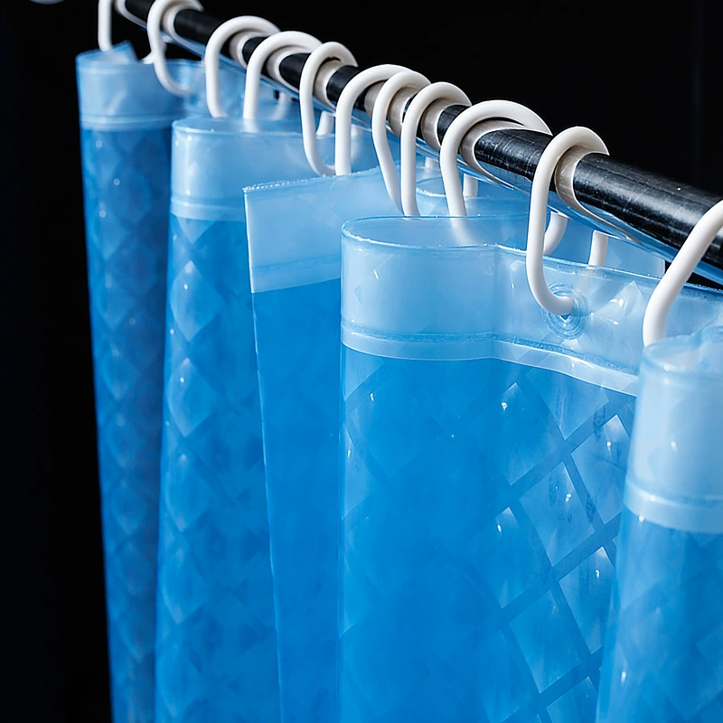 Transparent curtain, blue magnifying glass, plastic waterproof thermos, 3D