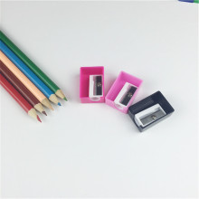 单孔圆形塑料卷笔刀 园形卷笔刀 小方形卷笔刀 简易卷笔刀 贴纸