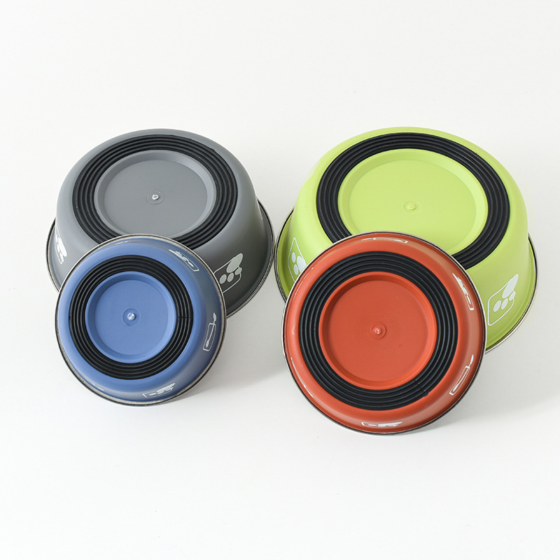 PSM suministros para mascotas de acero inoxidable impreso tazón para perros tazón de gato tazón de comida para gatos tazón de comida para perros tazón para mascotas de acero inoxidable