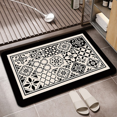 Diatomaceous Earth Bathroom Door Absorbent Mat, Toilet Slip-Resistant Quick-Drying Mat, Bathroom Toilet Entrance Mat