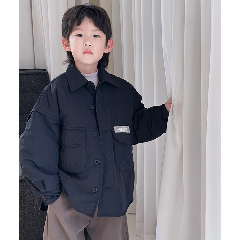 Ropa de niños, ropa de algodón para niños gruesa, invierno 2024 nuevos productos coreanos, chaqueta de invierno al por mayor