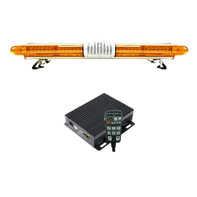 High-power LED long-row warning light strobe light 1.2m super bright flashing light + horn + siren 420R29