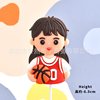 Sports basketball decorations, children's ceramics for boys and girls, jewelry, Birthday gift