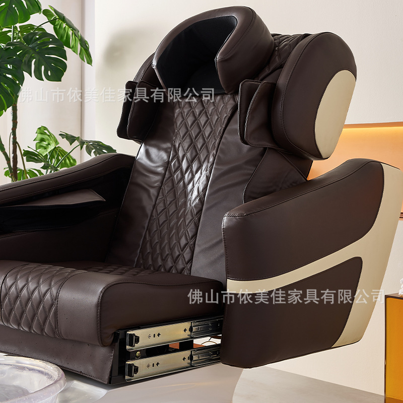 Comercio exterior explosivo masaje eléctrico sofá de baño de pies fibra de vidrio base silla de terapia de pies de manicura de espalda alta spa sofá de baño de pies