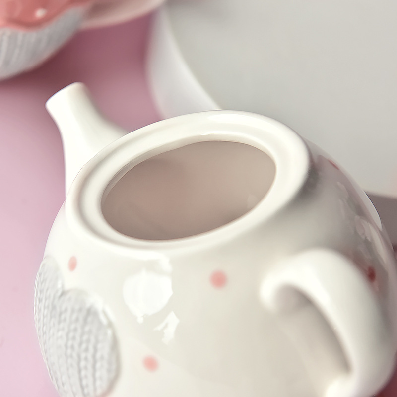 Creativo americano tetera taza de café olla traje tetera de cerámica flor juego de té Madre y niño olla una persona taza olla con filtro agujero
