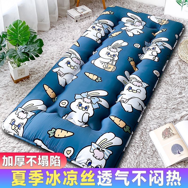 Student Double-Sided Mattress Rental House Lunch Break Mat Dormitory Floor Mat Thickened Nap Mat Cool Silk Bunk Bed Dormitory