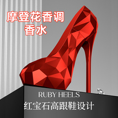 Diou red emerald high heels floral and fruity perfume women's niche men's fragrance Darjeeling tea creative perfume