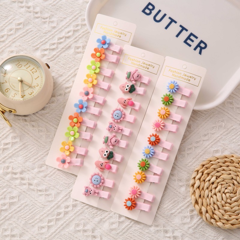 Las pinzas para el cabello de los niños no lastiman el pelo del bebé flequillos pequeños accesorios para el cabello del bebé Princesa Tarjeta de pelo femenino lindo tocado