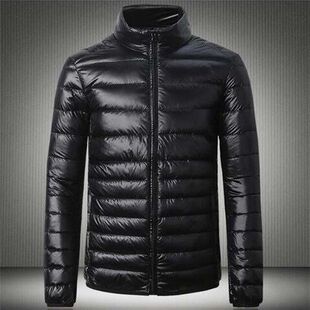 Новый тонкий пуховый хлопчатобумажный костюм мужской короткий воротник молодежный тонкий пуховый хлопчатобумажный костюм мужской супер легкий