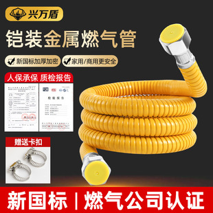 New National Standard Covered Armored Pipe for Liquefied Gas Connection in Gas Water Heaters and Stoves, Safe and Durable
