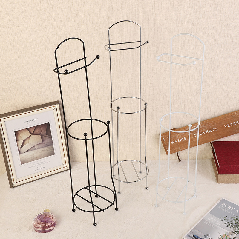 铁艺浴室卷纸架 卫生间高立式纸巾架