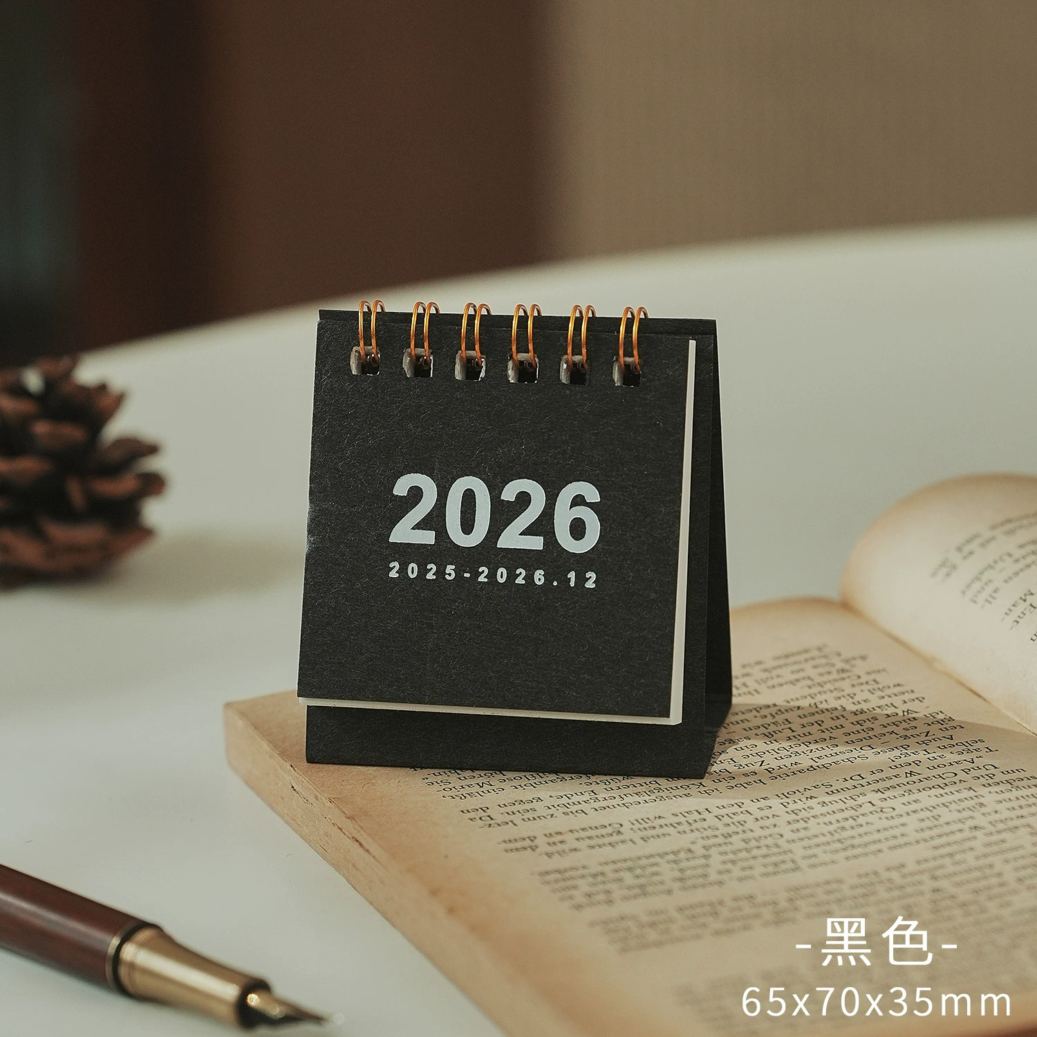 2026 годовой настольный подарок 2025 вдохновляющий маленький красивый календарь китайский стиль ретро мини благословение текст календарь