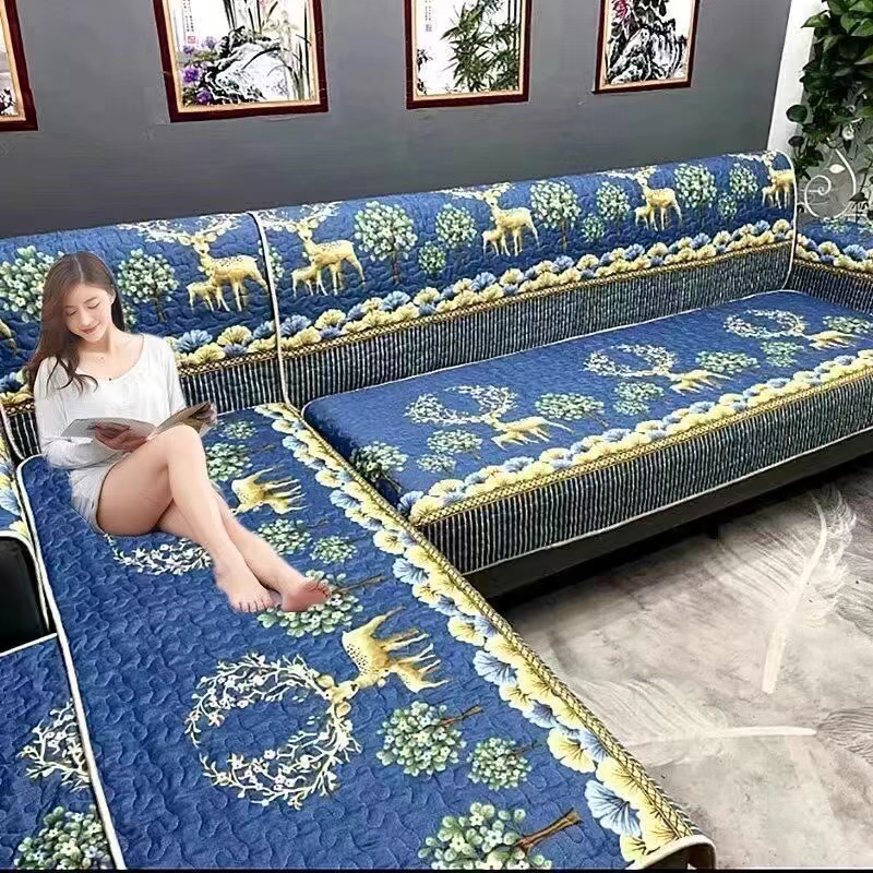 Universal Four Seasons Sofa Cover Non-slip Cushion Set For Sofa_voghion.com