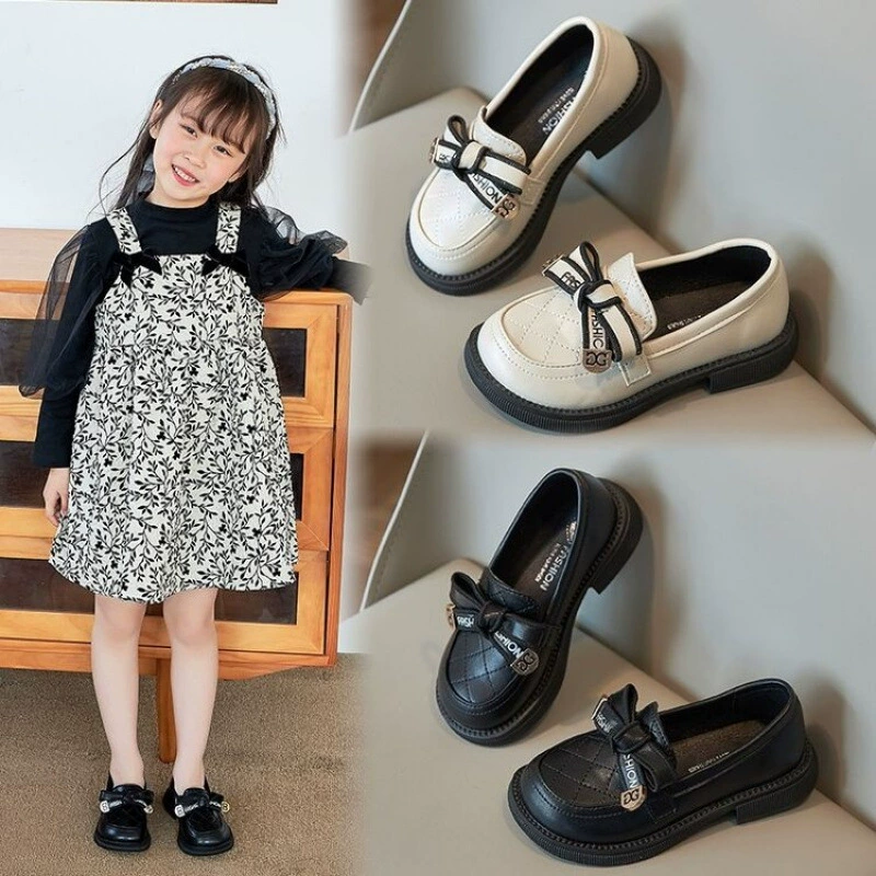 Круглая голова девушка резиновая ПУ детская весенняя и осенняя кожаная обувь 3 года
