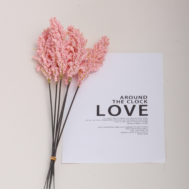 Artificial trigo oreja grano oreja rural decoración del hogar arreglo de flores flor artificial fotografía de la boda flor falsa colorido grano oreja