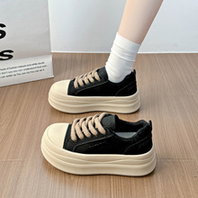 【梵芙娜】2025秋季新款板鞋女时尚百搭松糕底厚底显瘦增高休闲鞋