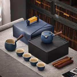 便携式旅行茶具家用小套装随身户外露营功夫车载泡茶礼品定制LOGO