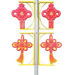 Floating Beard LED Chinese knot road light pole decoration Lantern Road trees new rural cultural travel community lighting landscape light