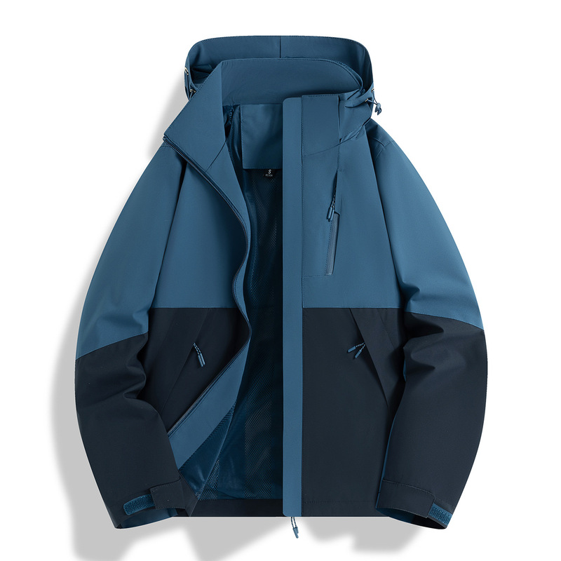 登山进藏连帽夹克防风防泼水三合一冲锋衣团建工作服定制批发LOGO|undefined