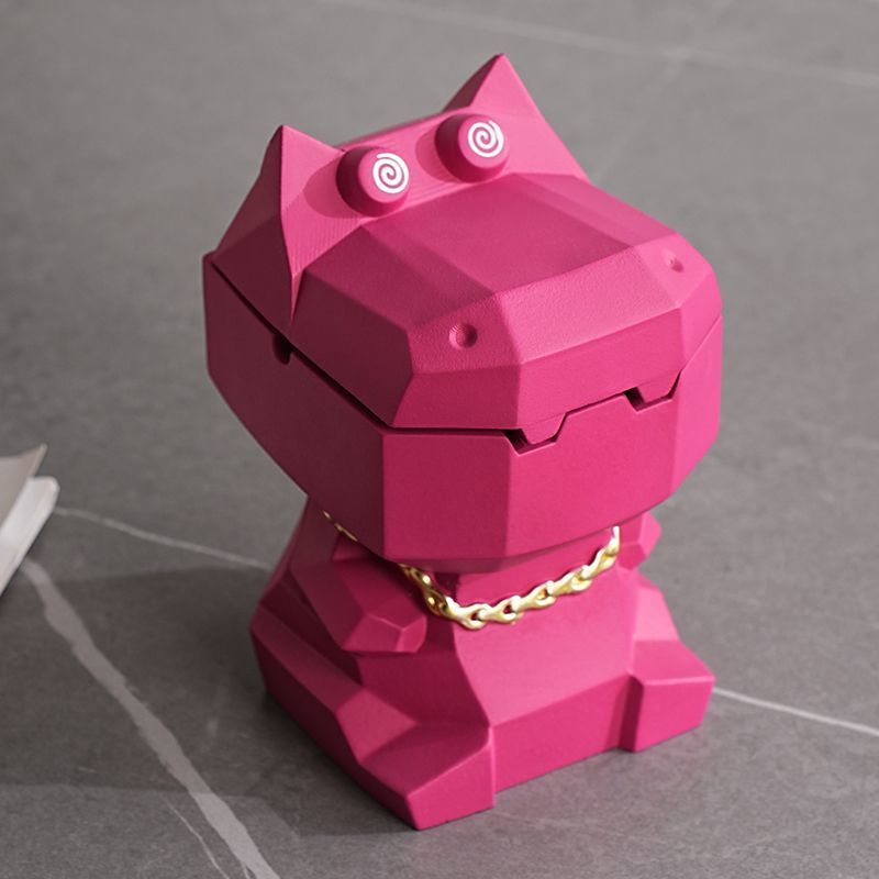 (2개) 재떨이 잉크 커버 안티 플라이 애쉬 크리에이티브 퍼스널 홈 기숙사 사무실 귀여운 가벼운 럭셔리 장식품