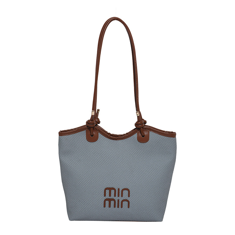 Transfronterizos al por mayor moda simple de viaje a la oficina brazo bolso de hombro de gran capacidad de color sólido bolso de mujer