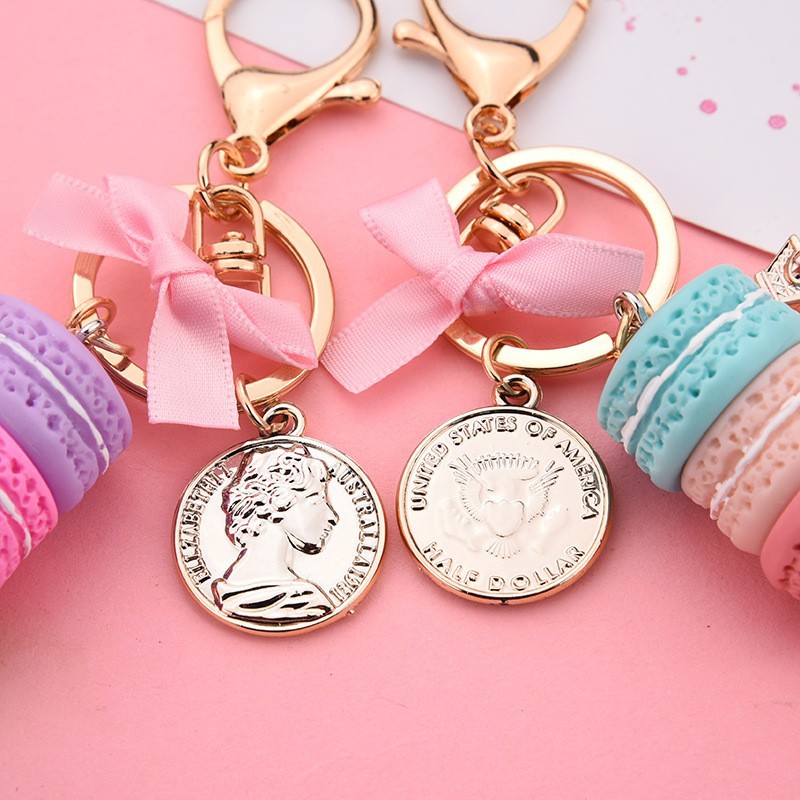 Women's Gender Cute Style Cute Color Block Resin Women's Bag Pendant Keychain