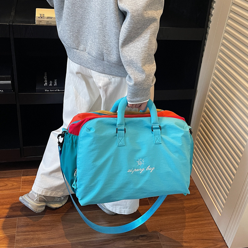 Korean Style Fashion Travel Bag With Separate Shoe Compartment, Lightweight Women's Yoga Bag, Outdoor Sports Fitness Training Bag, Maternity Hospital Bag - Thumbnail 4
