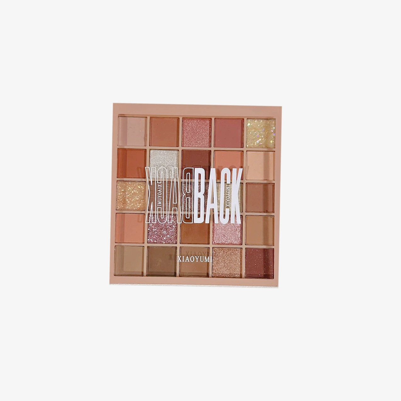 Eyeshadow Palette (XIAOYUMI) 25-Color Pearlescent & Matte Earth Tones, Low-Saturation Large Palette