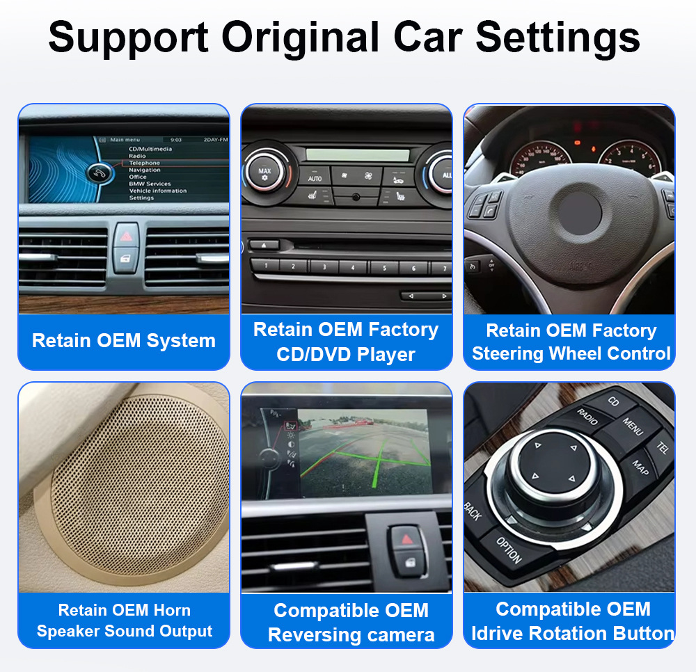 10.25''12.3'' Car Navigation System Suitable for 09-15 Bmw X1 E84 Cic/No Screen Central Control