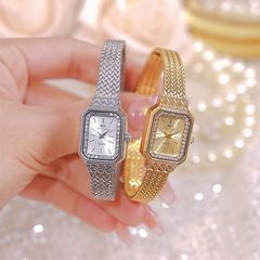 BS新款熱銷廠家直銷外貿輕奢INS麥穗表簡約氣質女小方金表FA1775