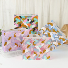 轻奢高档礼品袋 创意水彩礼物袋服装包装 手提袋圣诞节伴手礼袋