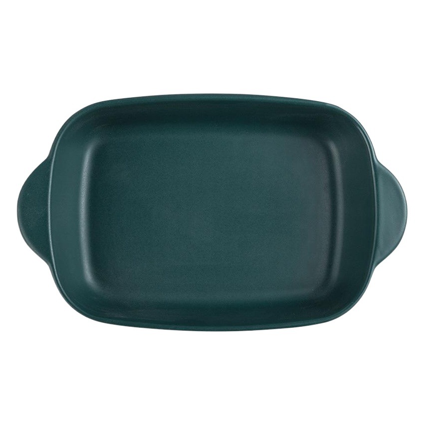 Nórdico pan para hornear plato de arroz al horno plato de cerámica doble oreja placa de horno microondas horno rectangular para hornear pan hogar