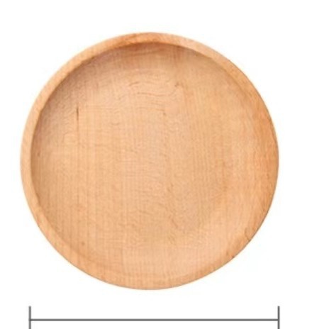 Bandeja de haya Bandeja redonda de madera maciza Bandeja de madera cuadrada Bandeja de comedor de alta gama para el hogar Bandeja de frutas Bandeja de bocadillos Spot