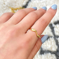 韓版時尚東大門新款不規則幾何型戒指氣質金屬質感小眾食指指環