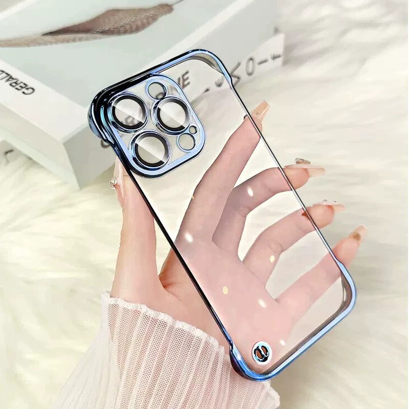 Чехол для телефона Apple iPhone 11–17 серии, ультратонкий прозрачный с защитой объектива