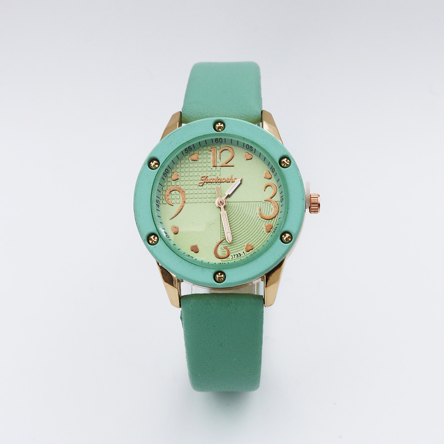 48g Weight Tempered Glass Mirror Material Pu Strap Material Watch Classification Pointer Display Type Buckle Buckle Style Round Dial Shape Holiday, Daily Occasion Quartz Movement Heart Shape, Solid Color Pattern Women's Gender Casual Style Casual Heart Shape Solid Color Buckle Quartz Women's Watches 9