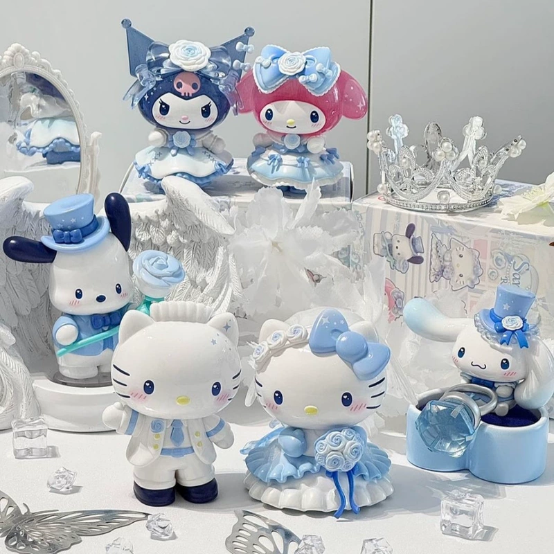 Фигурки Sanrio серии «Романтическая свадьба» Китти и Куломи