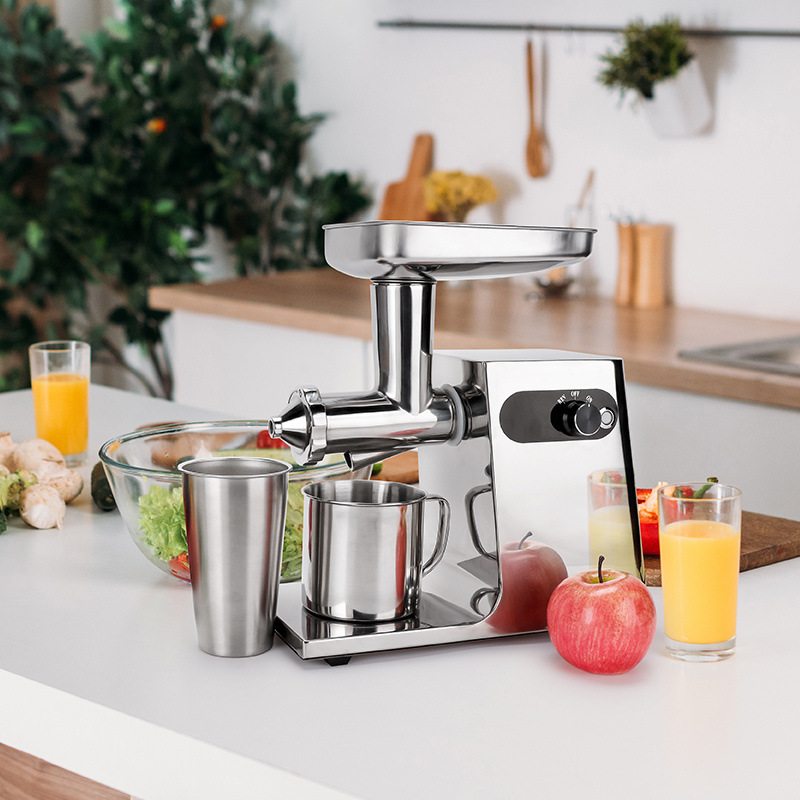 Juicer automático de acero inoxidable comercial doméstico jugador eléctrico vegetal fruta jengibre granada naranja espina image 5
