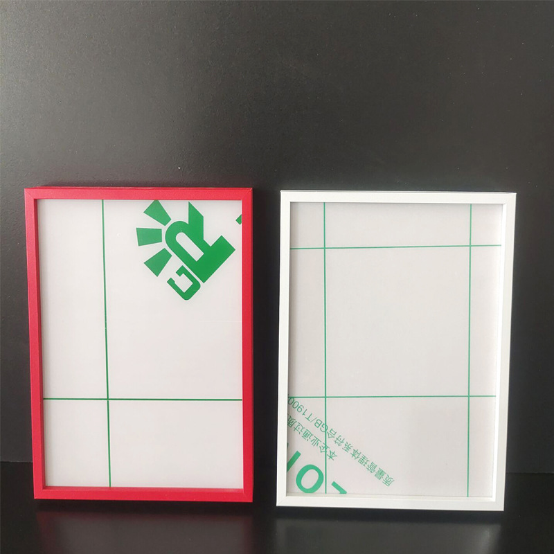 Red White Aluminum Alloy Narrow Edge Photo Frame Picture Frame Table Advertising Exhibition Poster Painting Simple Mounting Red White Aluminum Alloy Narrow Edge Photo Frame Picture Frame Table Advertising Exhibition Poster Painting Simple Mounting