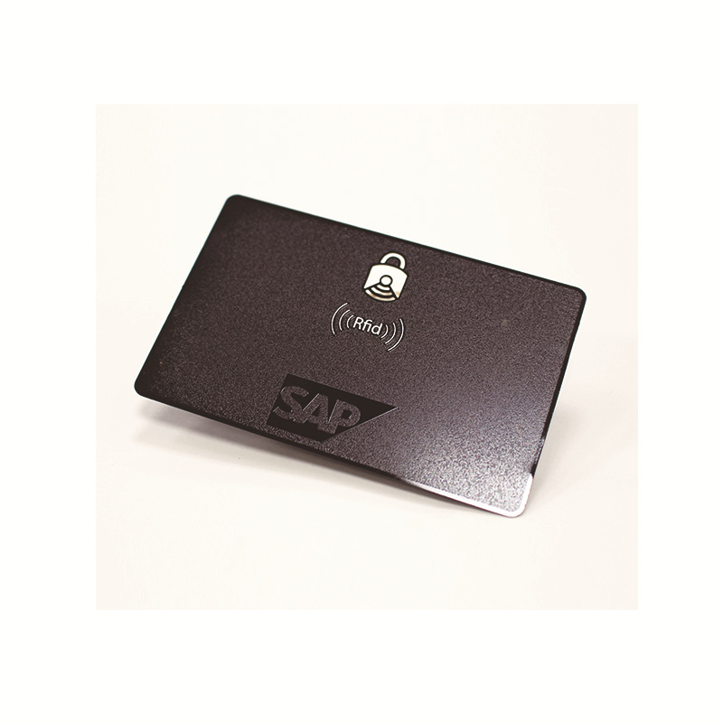 不锈钢电镀磨砂黑卡丝印LOGO可自定义图案流水号工艺免费设计