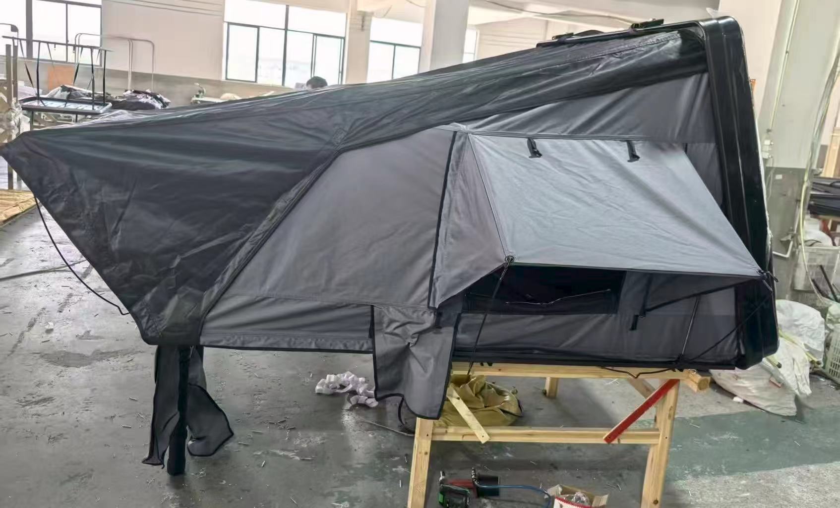 Roof Tent Outdoor Automatic Folding Suv Off-Road Vehicle Thickened Side-Flip Camping Travel Bed Car Tent