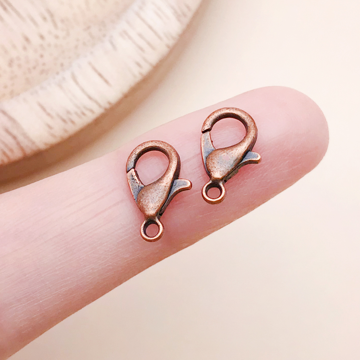 9291-YJ-古红铜302龙虾扣7x12mm-锌合金