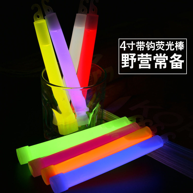 Outdoor Glow Stick Super Bright Lighting Hook 6inch Concert Props Party Cheering Colorful Light Stick Toy Outdoor Glow Stick Super Bright Lighting Hook 6inch Concert Props Party Cheering Colorful Light Stick Toy
