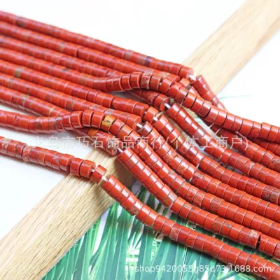 DIY Jewelry Accessories Wholesale, Zərgərlik ara hissələri - natural-red-stone-36mm