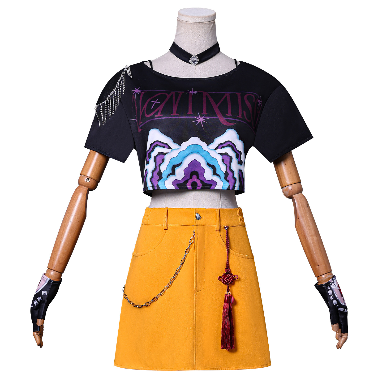 Mando grupo de brujas de caza traje de cos K-POP grupo de brujas de caza traje de anime de cosplay de Mirazoy Rumi