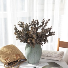 尤加利手札束仿真花假花綠植物批發裝飾工藝品INS風跨境YC1087